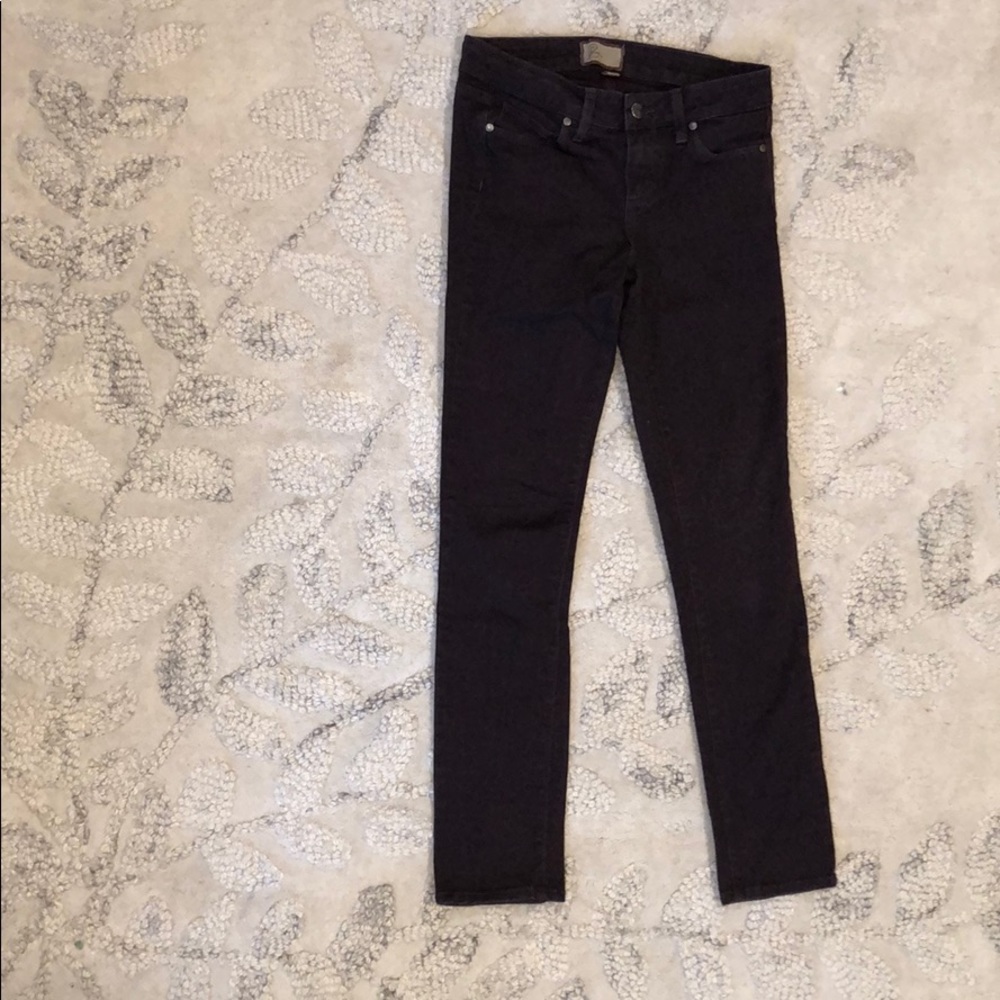 Purple leopard print Paige jeans